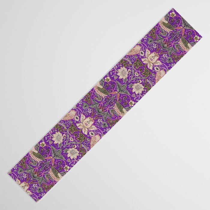William Morris Strawberry Thief Purple Table Runner Gallery Image 3