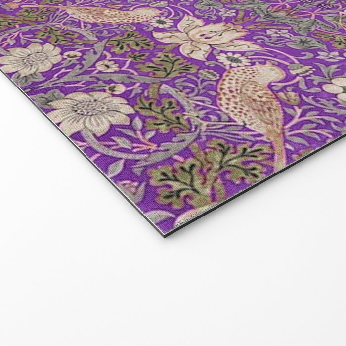 William Morris Strawberry Thief Purple Welcome Mat Gallery Image 2