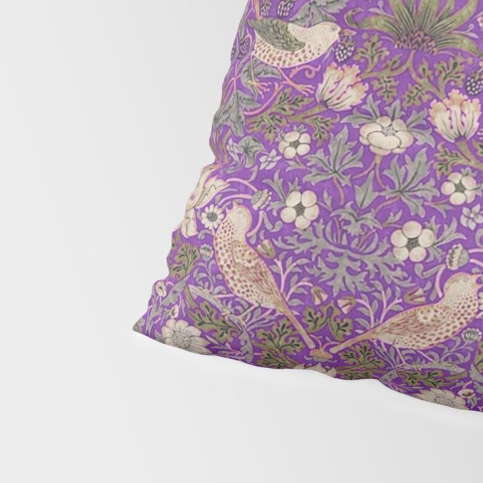 William Morris Strawberry Thief Purple Pillow Sham Gallery Image 4