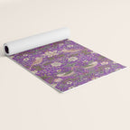 William Morris Strawberry Thief Purple Yoga Mat Gallery Image 2