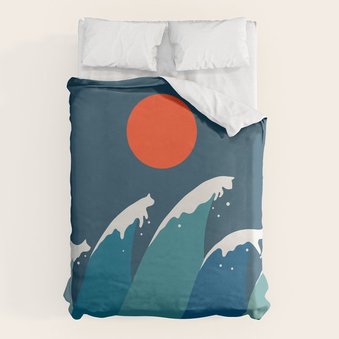 Cat Landscape 15 Duvet Cover Gallery Image 1