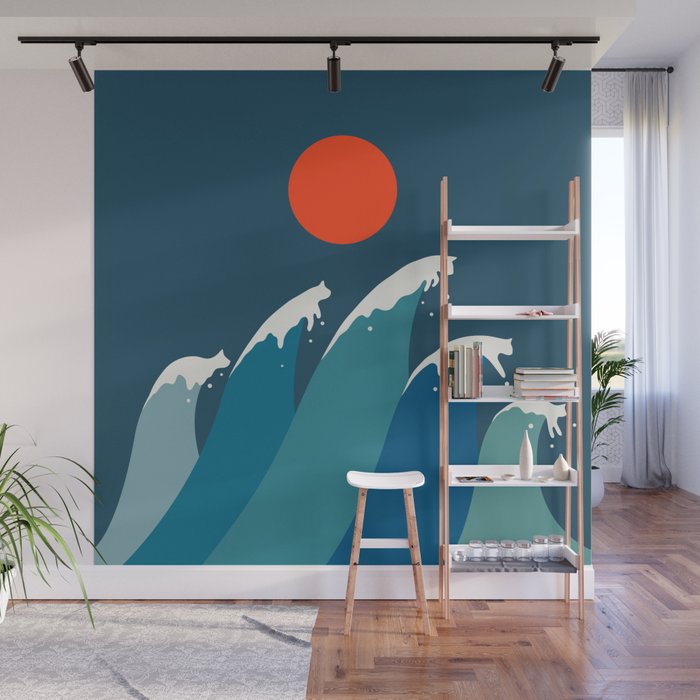 Cat Landscape 15 Wall Mural Gallery Image 1