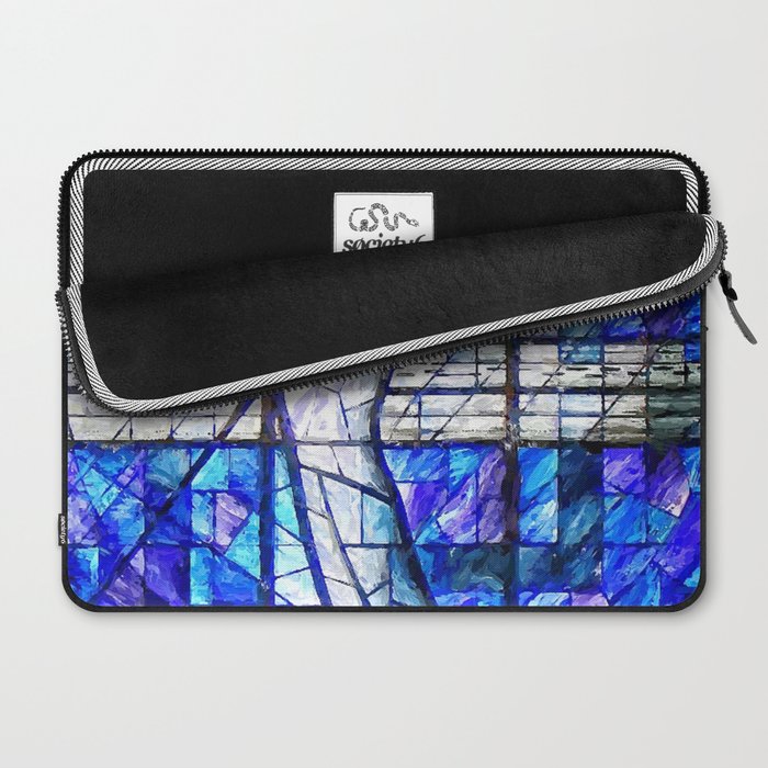 African American Portrait Painting of the Wales window at the 16th Street Baptist by Jeanpaul Ferro Laptop Sleeve Gallery Image 2