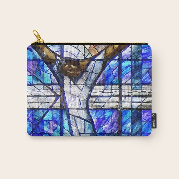African American Portrait Painting of the Wales window at the 16th Street Baptist by Jeanpaul Ferro Carry All Pouch Gallery Image 1