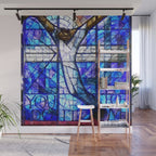 African American Portrait Painting of the Wales window at the 16th Street Baptist by Jeanpaul Ferro Wall Mural Gallery Image 1