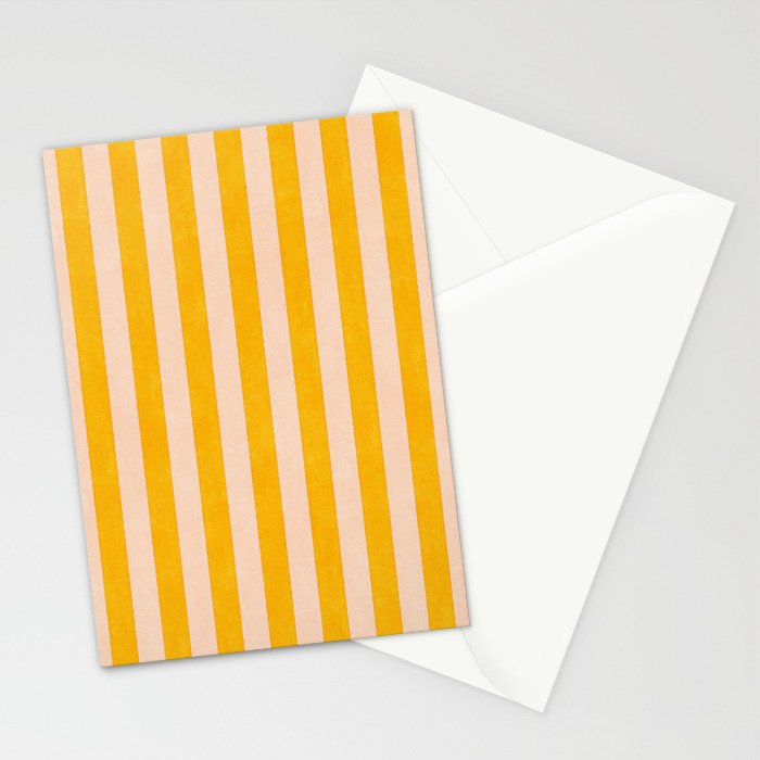 STRIPES 001 A - Goldenrod Stationery Card Gallery Image 2
