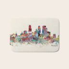Minneapolis Minnesota skyline Bath Mat Gallery Image 1