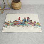 Minneapolis Minnesota skyline Rug Gallery Image 1