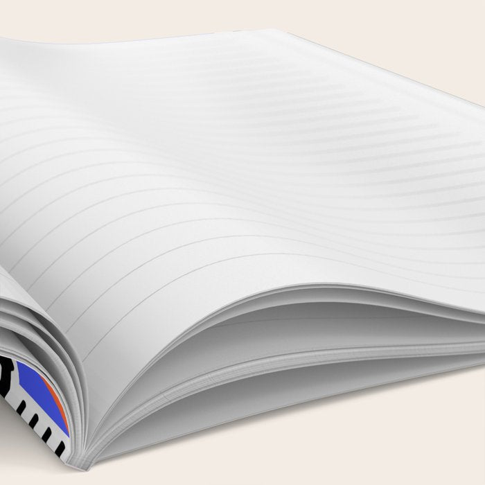 Colorful nature landscape post card stamp pattern Notebook Gallery Image 2