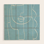 Abstract line art 38 Wood Wall Art Gallery Image 1