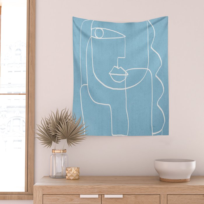 Abstract line art 38 Wall Tapestry Gallery Image 2