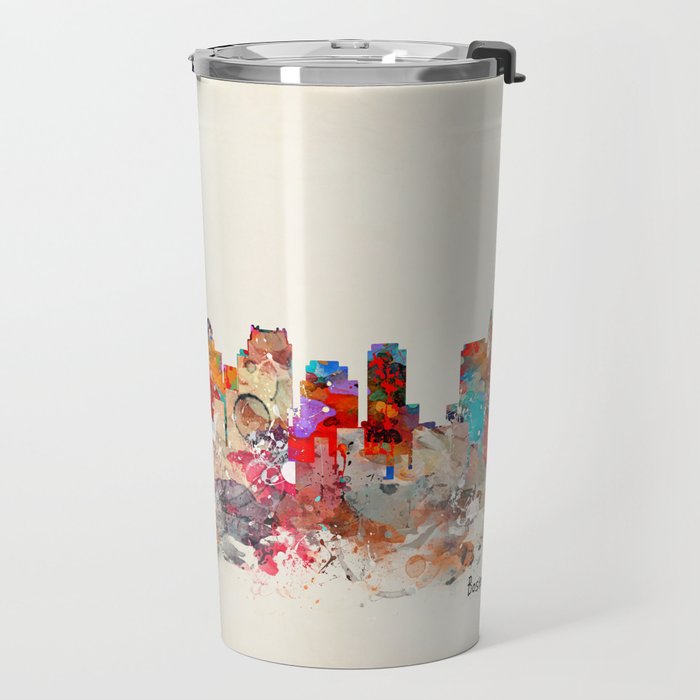 boston city massachusetts Travel Mug Gallery Image 2