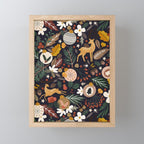 Christmas night forest 10 Mini Art Print Gallery Image 1