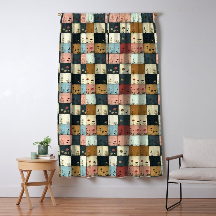 Vintage Floral Patchwork Charm Window Curtain Gallery Image 5
