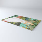 Forest Bride | Jungle Wedding Painting | Travel Solo | Blonde Woman Dancing Joy Rug Gallery Image 3