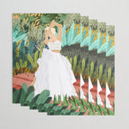 Forest Bride | Jungle Wedding Painting | Travel Solo | Blonde Woman Dancing Joy Wrapping Paper Gallery Image 3