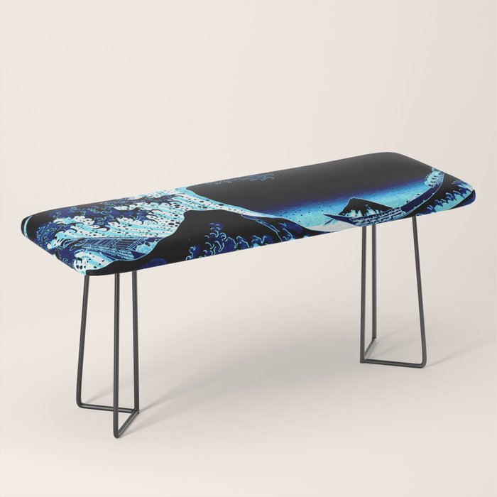 Midnight Great Wave: Enigmatic Depths Bench Gallery Image 1