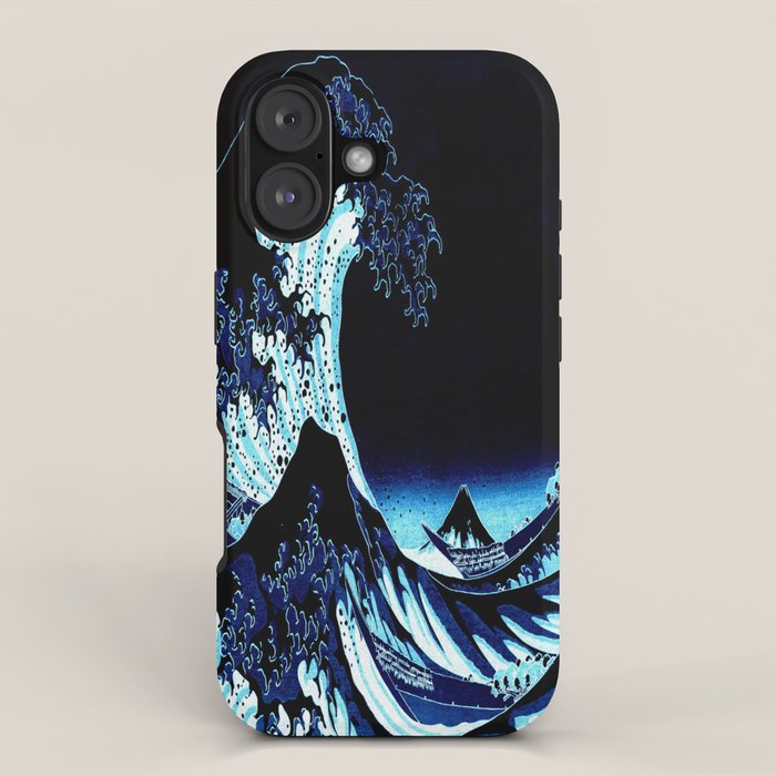 Midnight Great Wave: Enigmatic Depths iPhone Case Gallery Image 1
