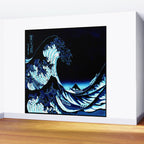 Midnight Great Wave: Enigmatic Depths Wall Mural Gallery Image 2