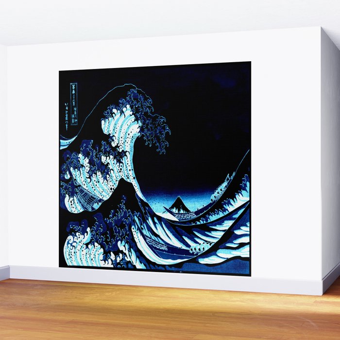 Midnight Great Wave: Enigmatic Depths Wall Mural Gallery Image 2