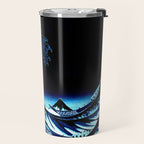 Midnight Great Wave: Enigmatic Depths Travel Mug Gallery Image 2