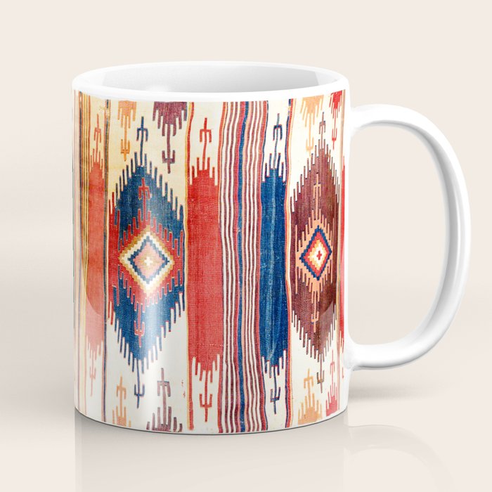 Aksaray Antique Cappadocian Turkish Kilim Print Coffee Mug Gallery Image 1