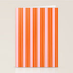 Playful Orange and Pink Stripe Stationery Card Gallery Image 2
