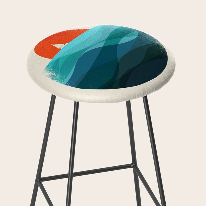 Deep blue ocean Stool Gallery Image 2