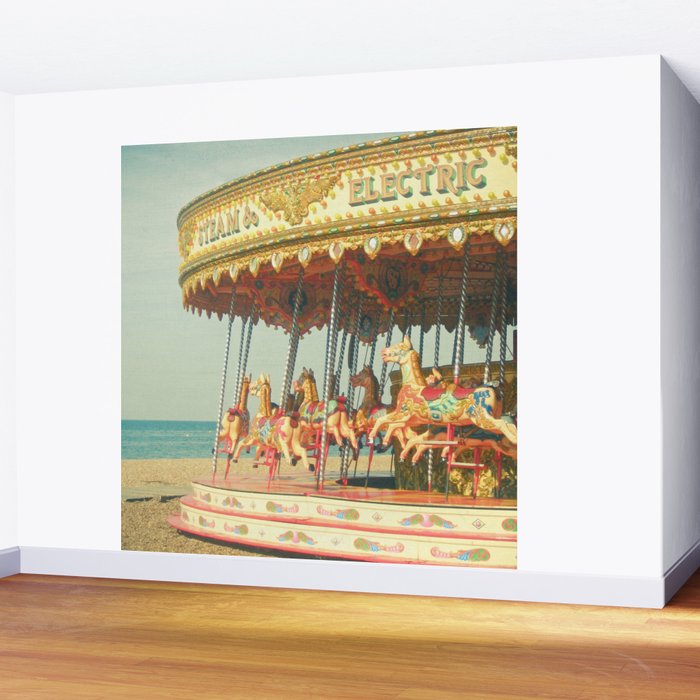 Seaside Carousel Wall Mural Gallery Image 2