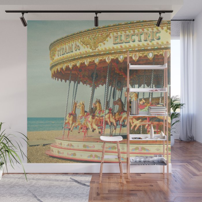 Seaside Carousel Wall Mural Gallery Image 1
