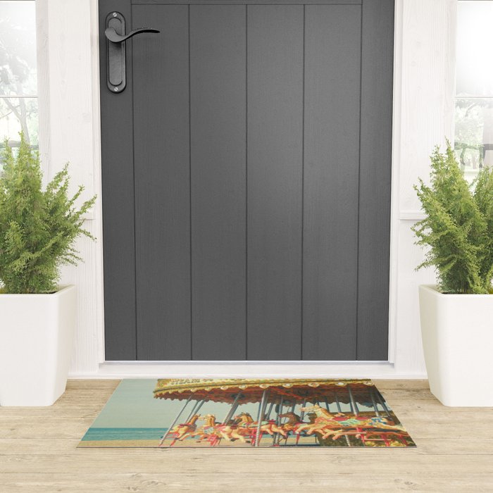 Seaside Carousel Welcome Mat Gallery Image 3
