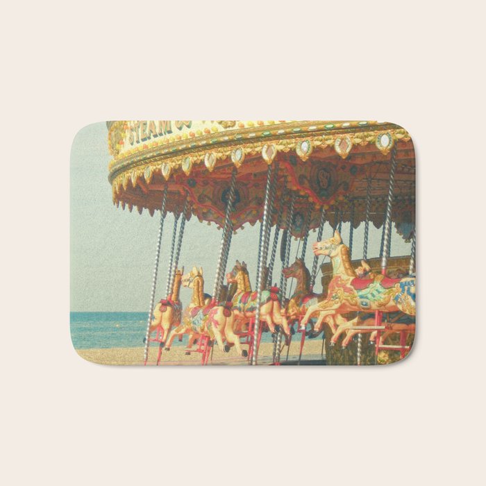 Seaside Carousel Bath Mat Gallery Image 1