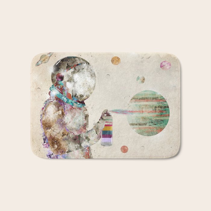 space graffiti Bath Mat Gallery Image 1