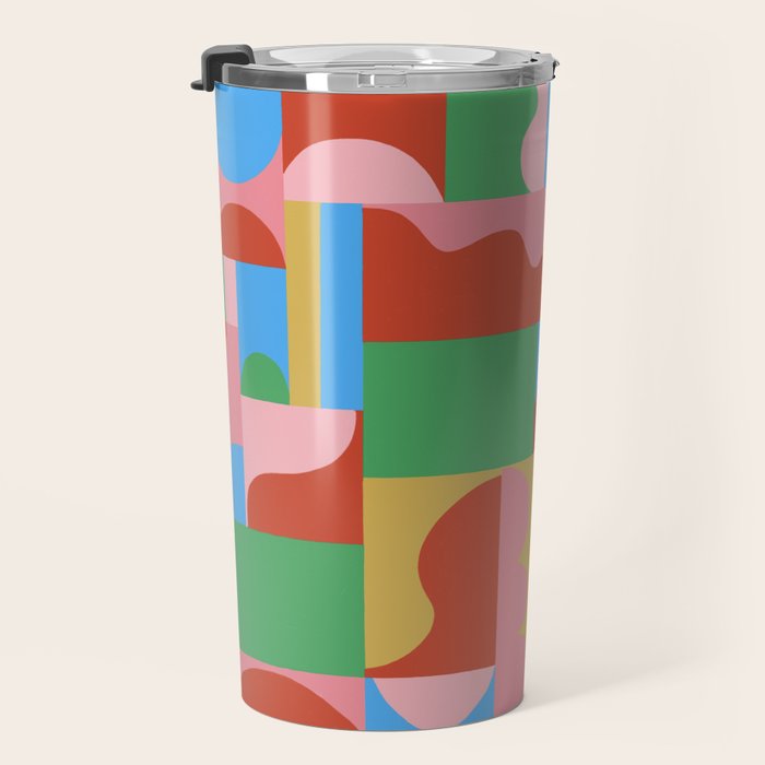 Joy mosaic Travel Mug Gallery Image 3