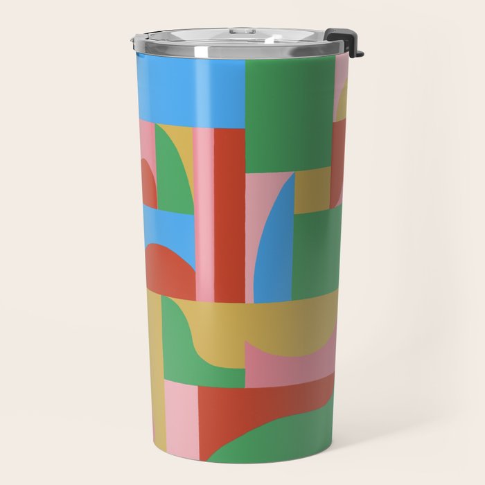 Joy mosaic Travel Mug Gallery Image 2