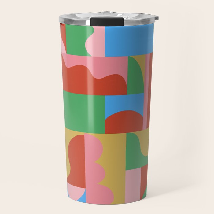 Joy mosaic Travel Mug Gallery Image 1