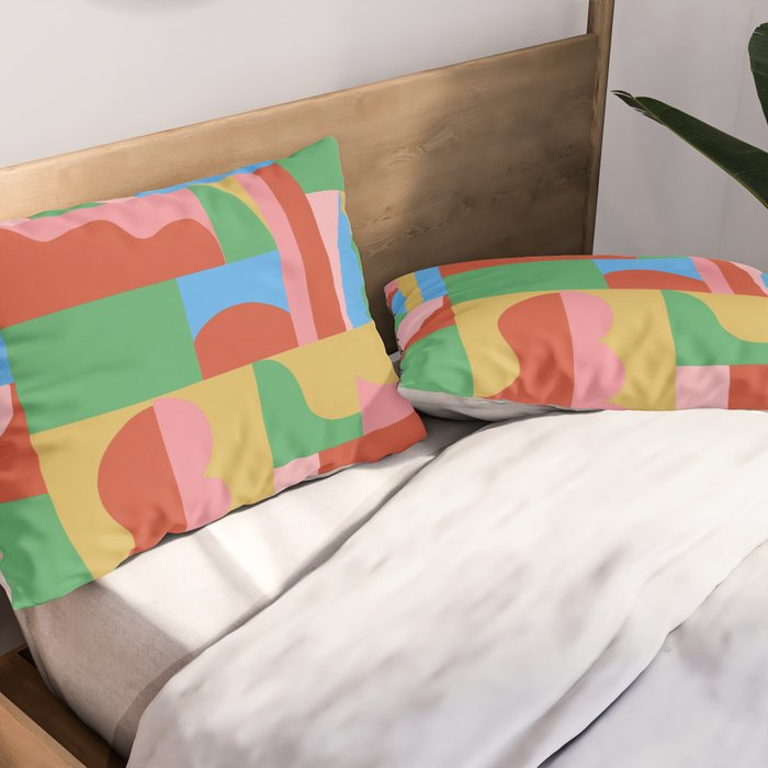 Joy mosaic Pillow Sham Gallery Image 2