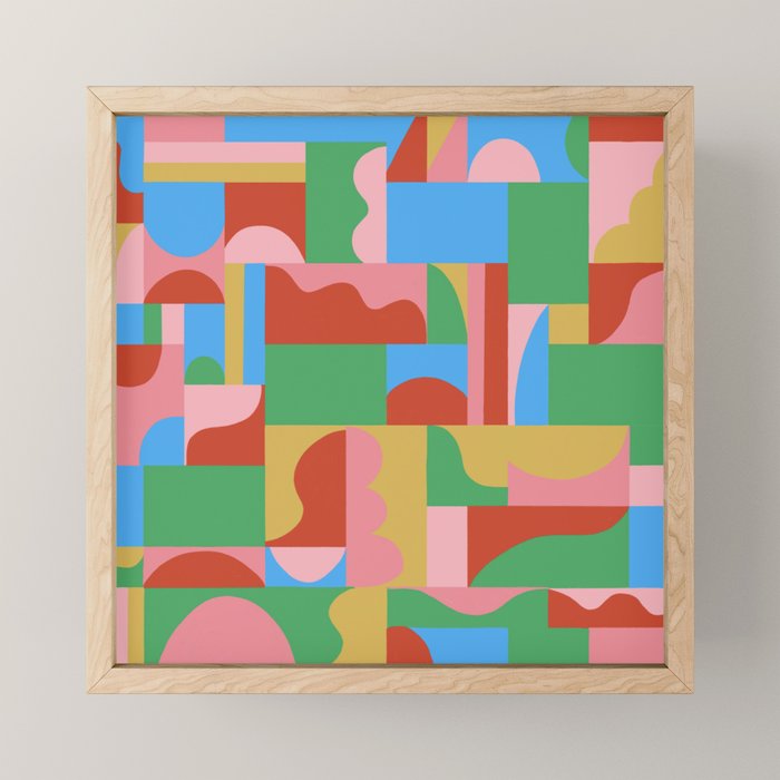 Joy mosaic Mini Art Print Gallery Image 1