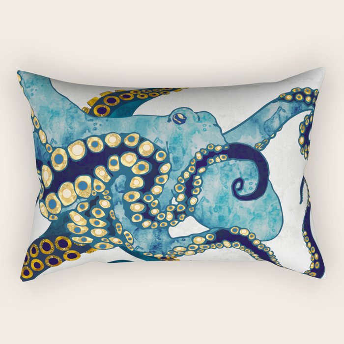 Metallic Octopus VI Rectangular Pillow Gallery Image 2