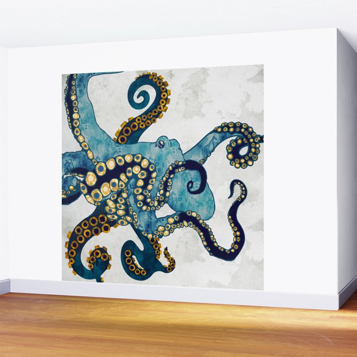 Metallic Octopus VI Wall Mural Gallery Image 2