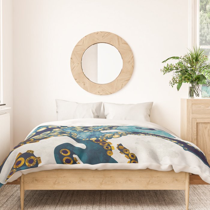 Metallic Octopus VI Duvet Cover Gallery Image 3