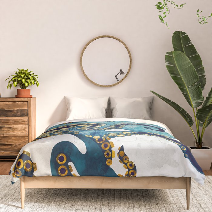Metallic Octopus VI Comforter Gallery Image 3