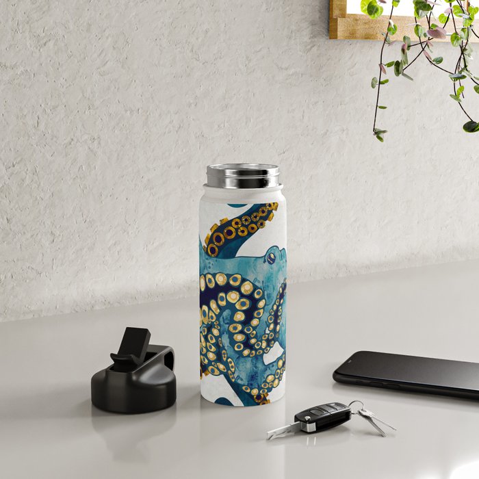 Metallic Octopus VI Water Bottle Gallery Image 4