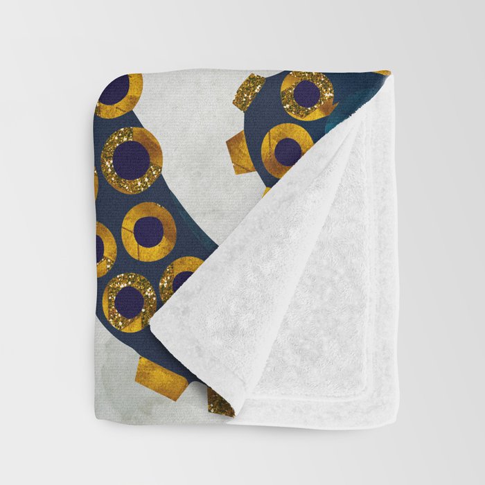 Metallic Octopus VI Throw Blanket Gallery Image 3