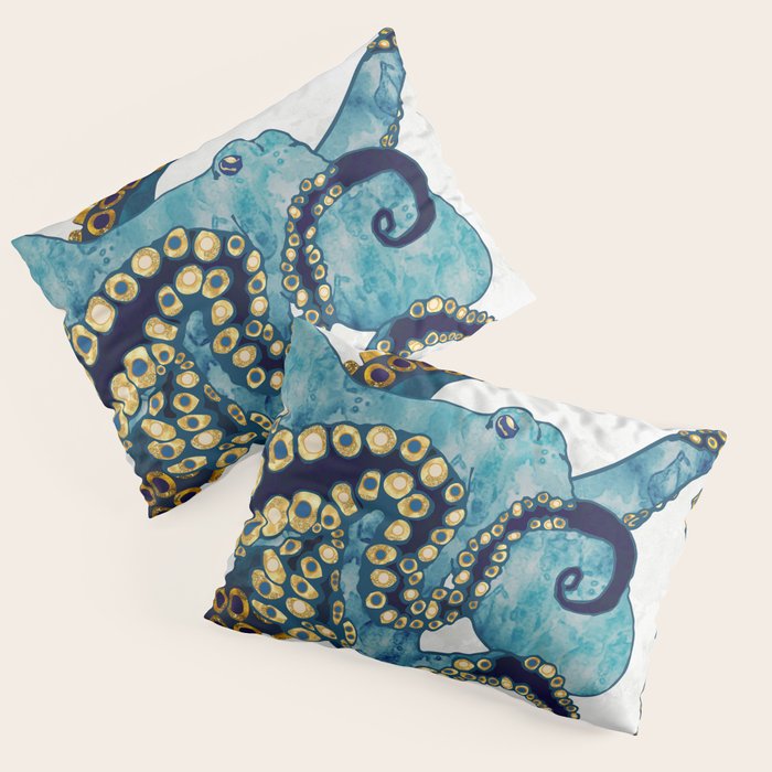 Metallic Octopus VI Pillow Sham Gallery Image 3