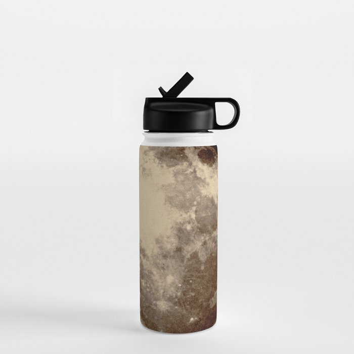 Antique Photo Of The Moon Water Bottle Gallery Image 1