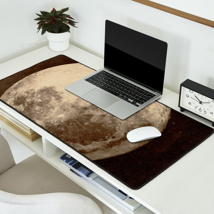 Antique Photo Of The Moon Desk Mat Gallery Image 2