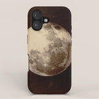 Antique Photo Of The Moon iPhone Case Gallery Image 1