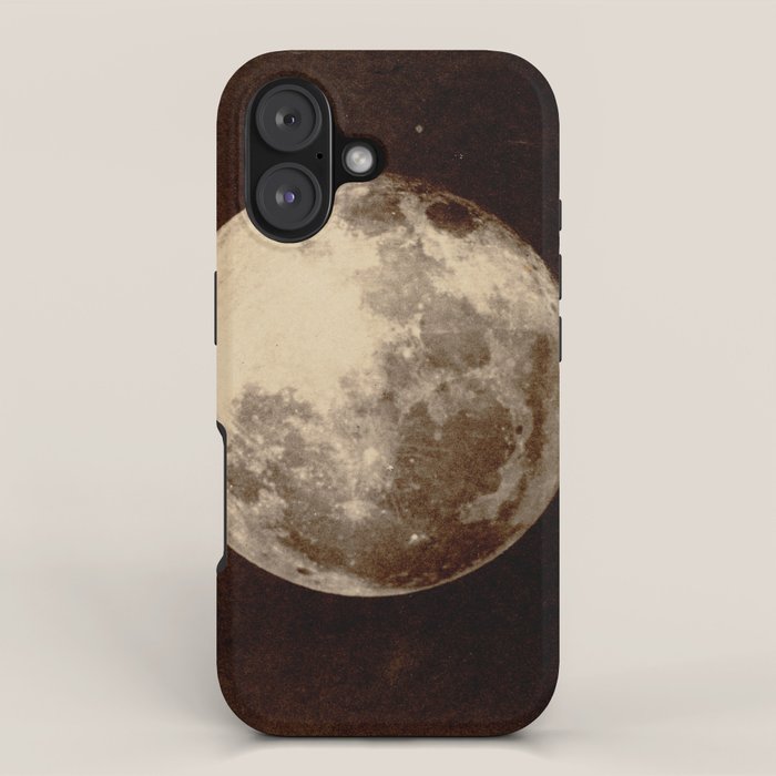 Antique Photo Of The Moon iPhone Case Gallery Image 1