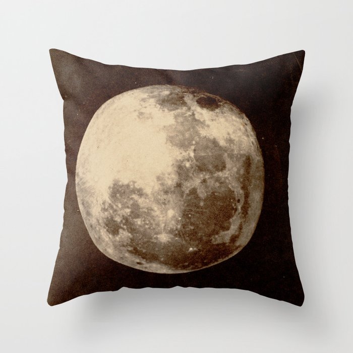 Antique Photo Of The Moon Throw Pillow Gallery Image 6